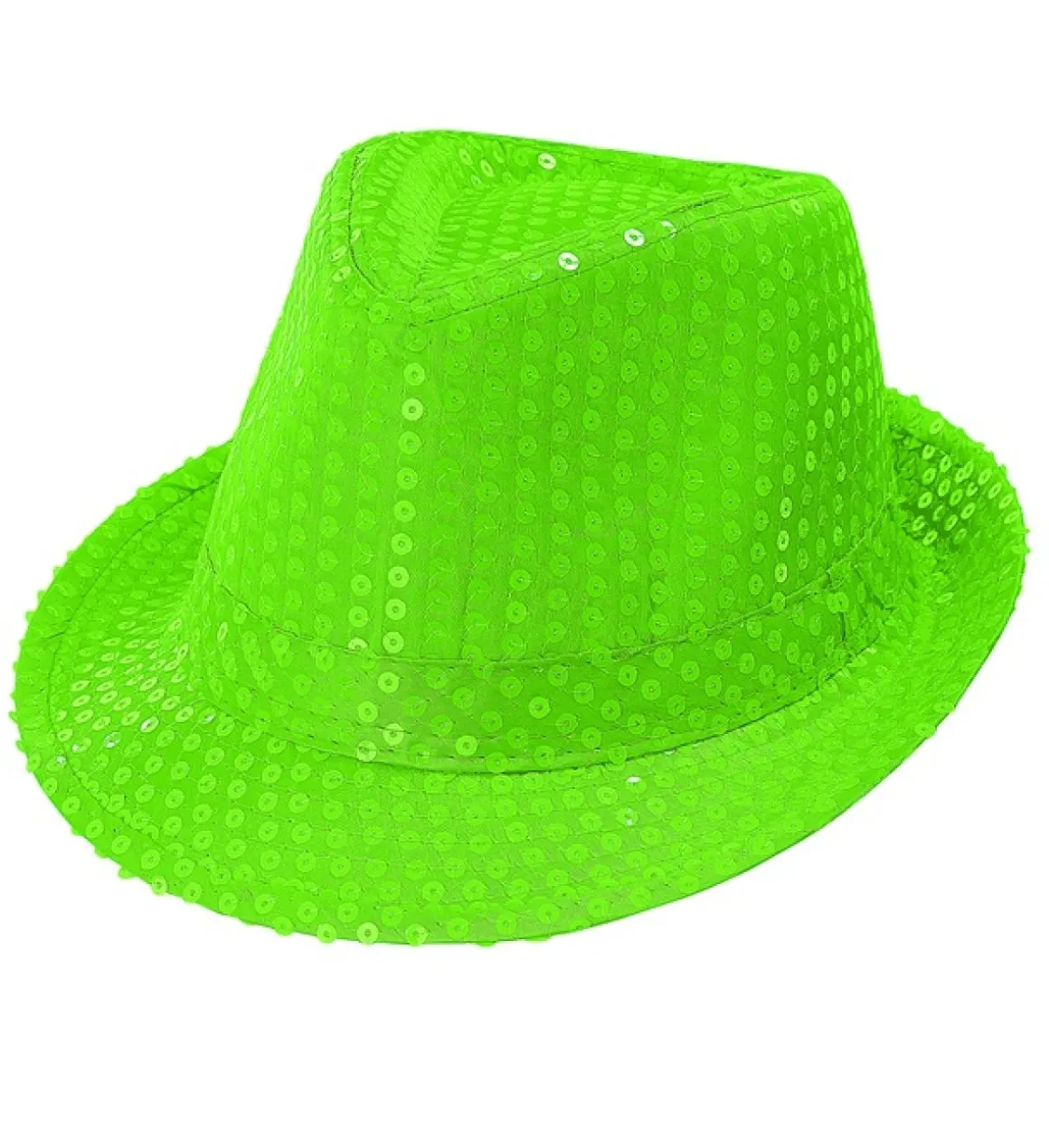 Paillet Fedora Neongrøn