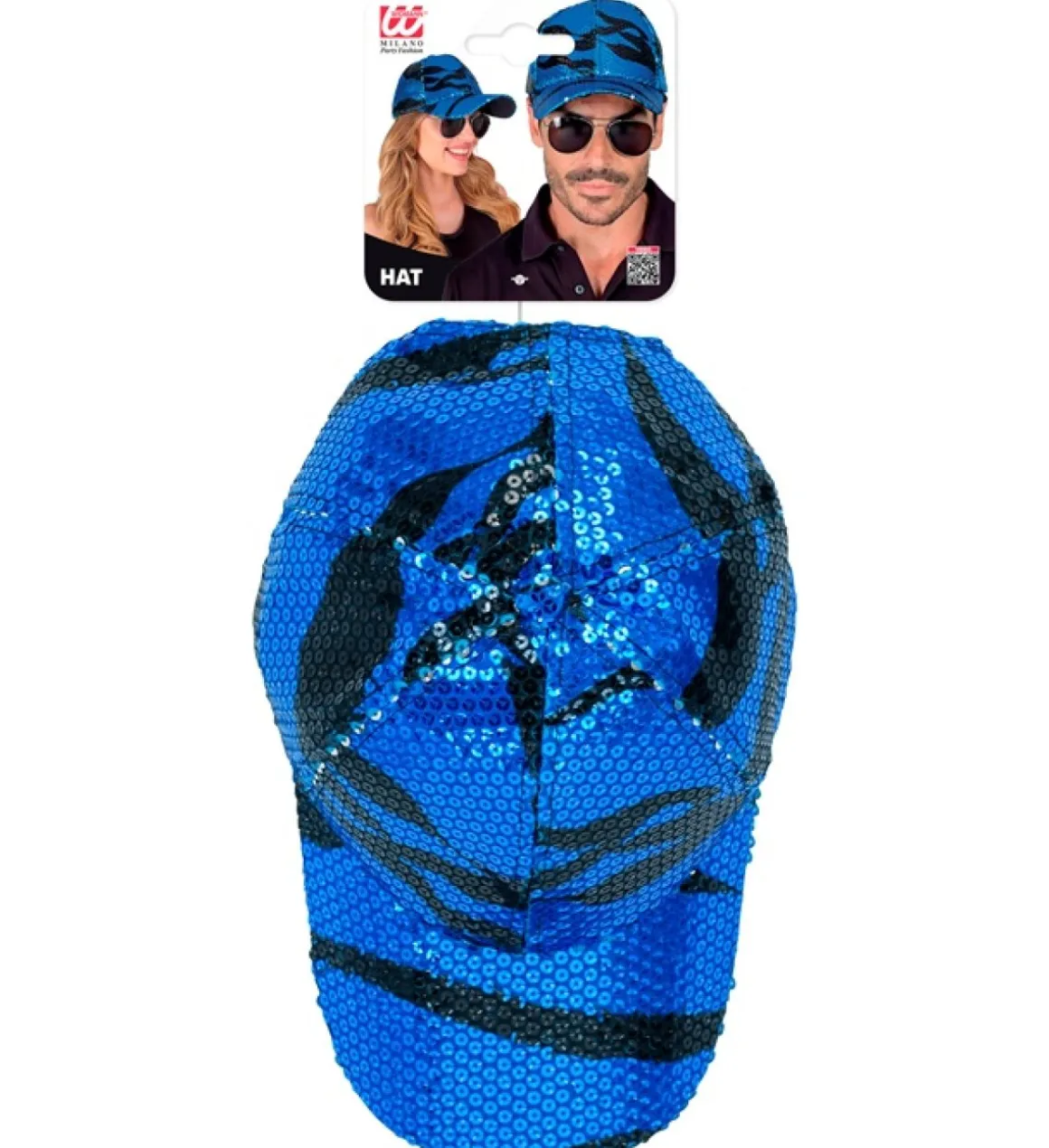 Paillet Kasket Blå