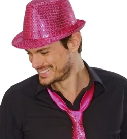 Paillet Trilby Hat Pink