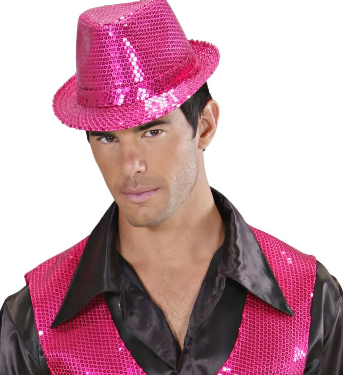 Paillet Trilby Hat Pink