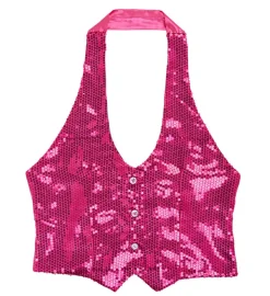 Paillet Vest Pink