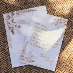 Pampas Invitationskort Med Konvolut