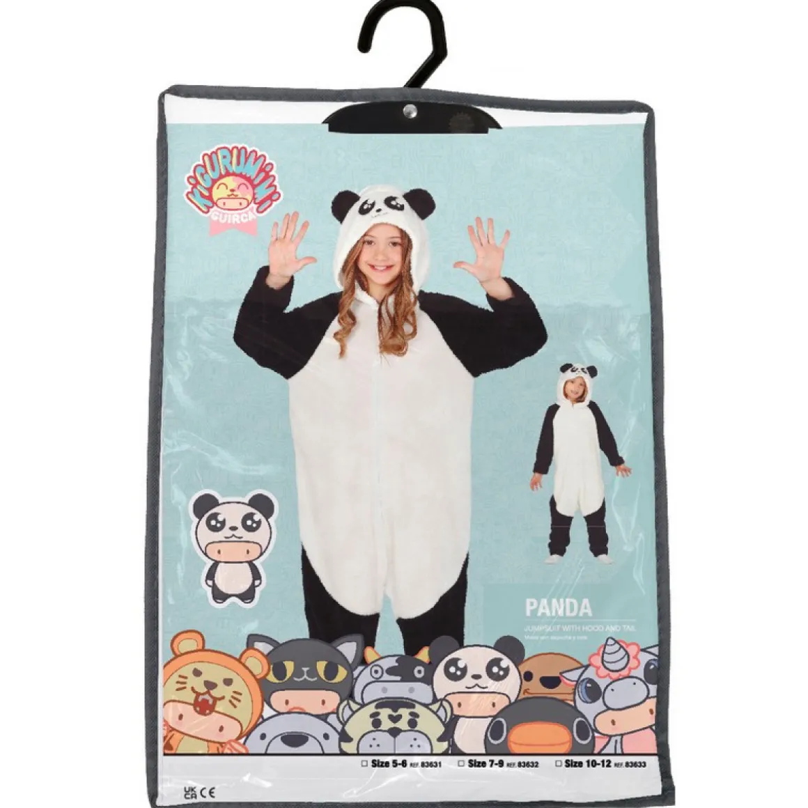 Panda Onesie Børnekostume