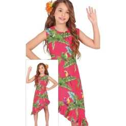 Papegøje Hawaii Kjole Børnekostume