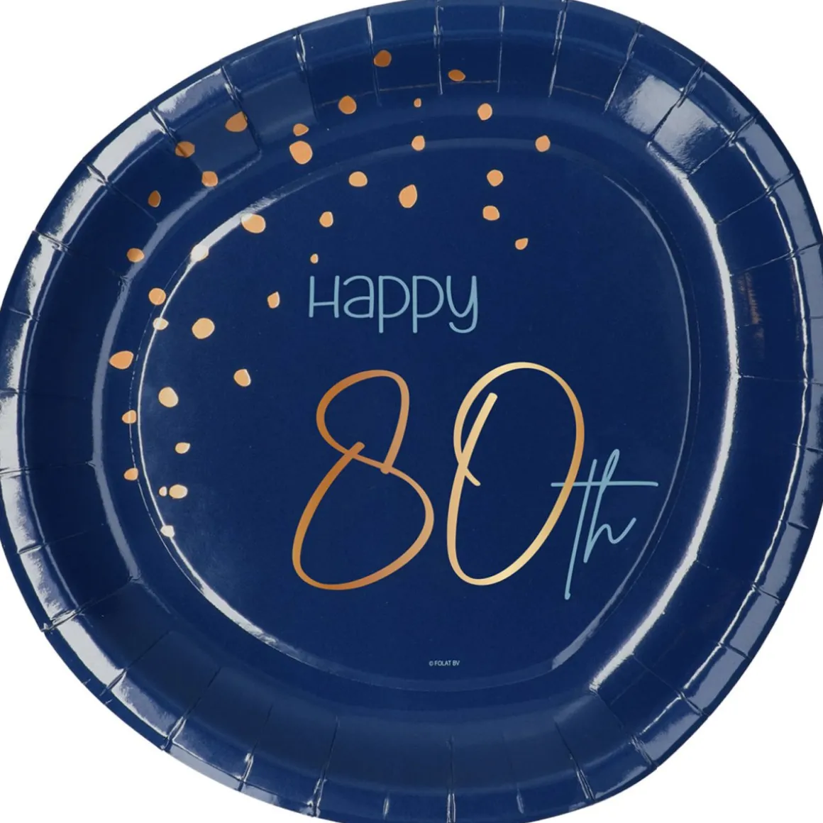 Paptallerkener 80 År True Blue