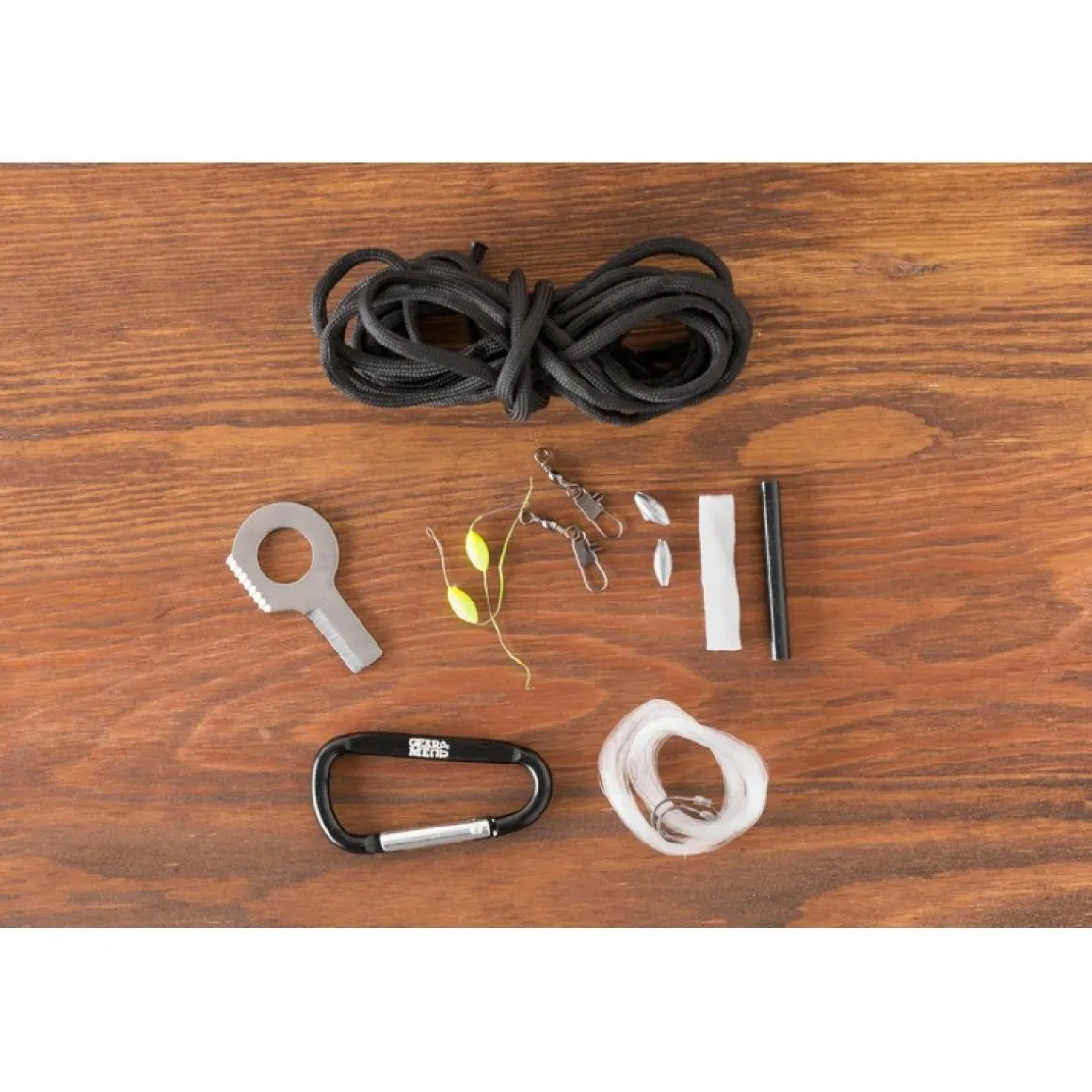 Paracord Overlevelsesgranat Sort