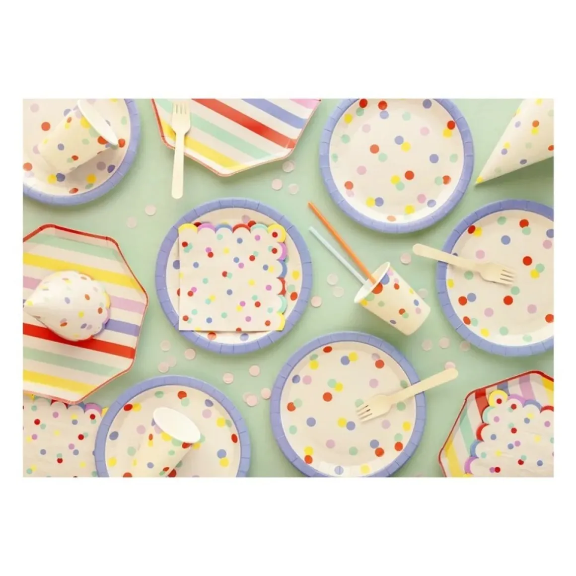 Pastel Mix Paptallerkener
