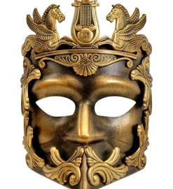 Pegasus Gladiator Maske Guld