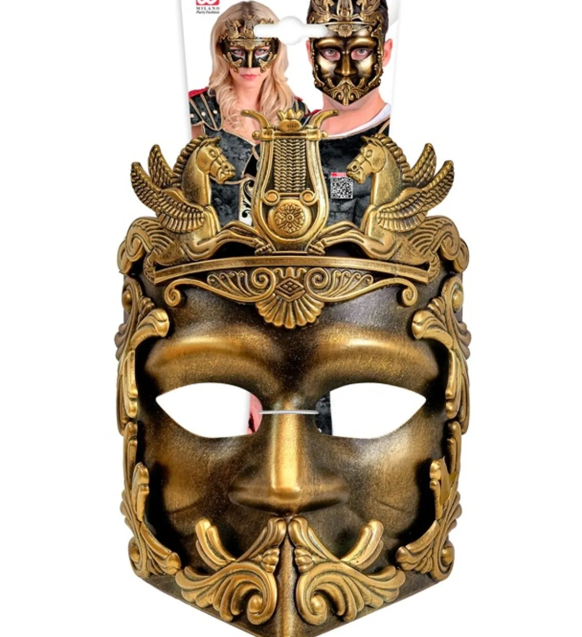 Pegasus Gladiator Maske Guld