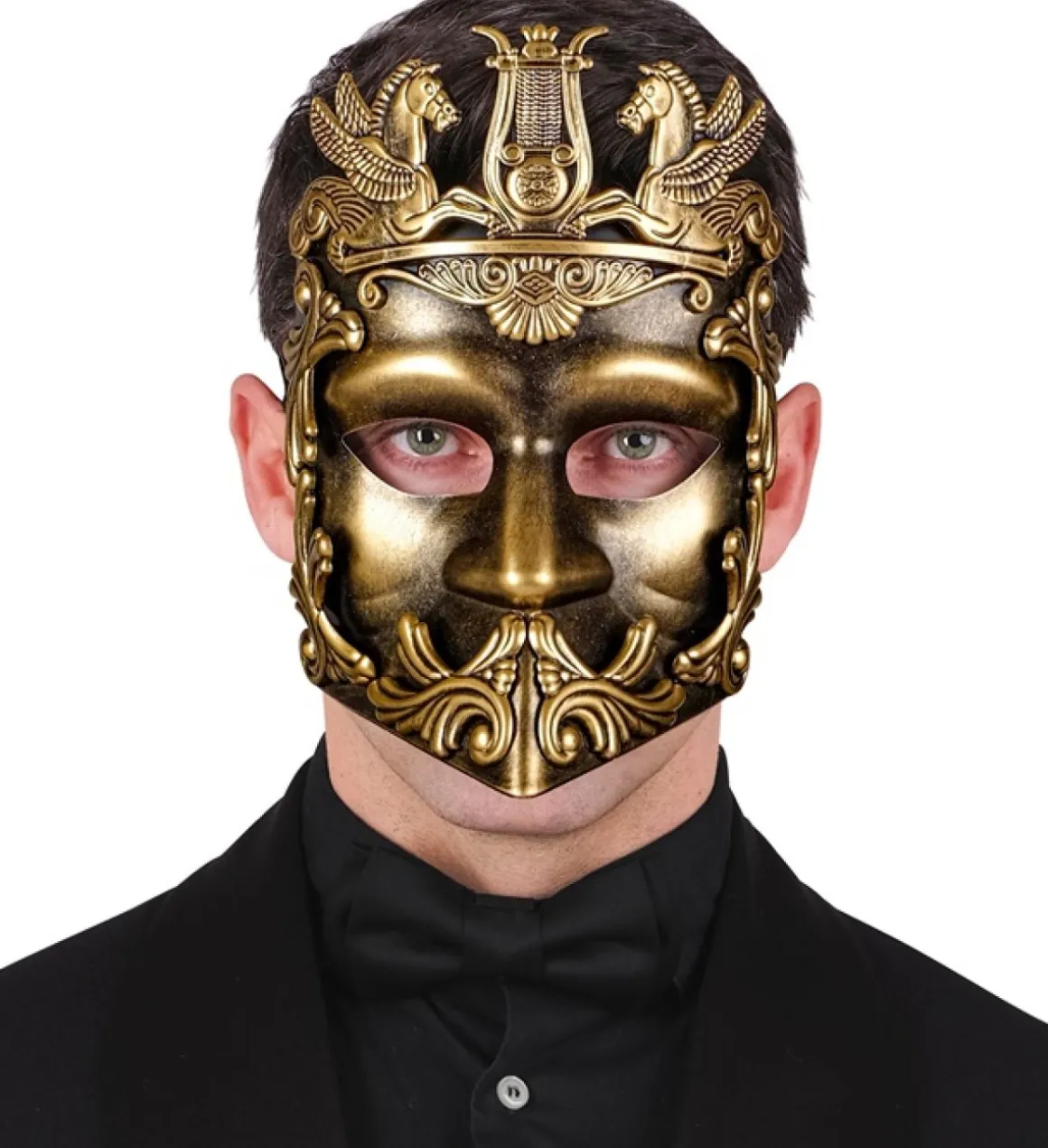 Pegasus Gladiator Maske Guld