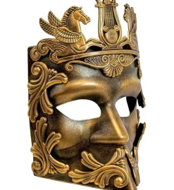 Pegasus Gladiator Maske Guld