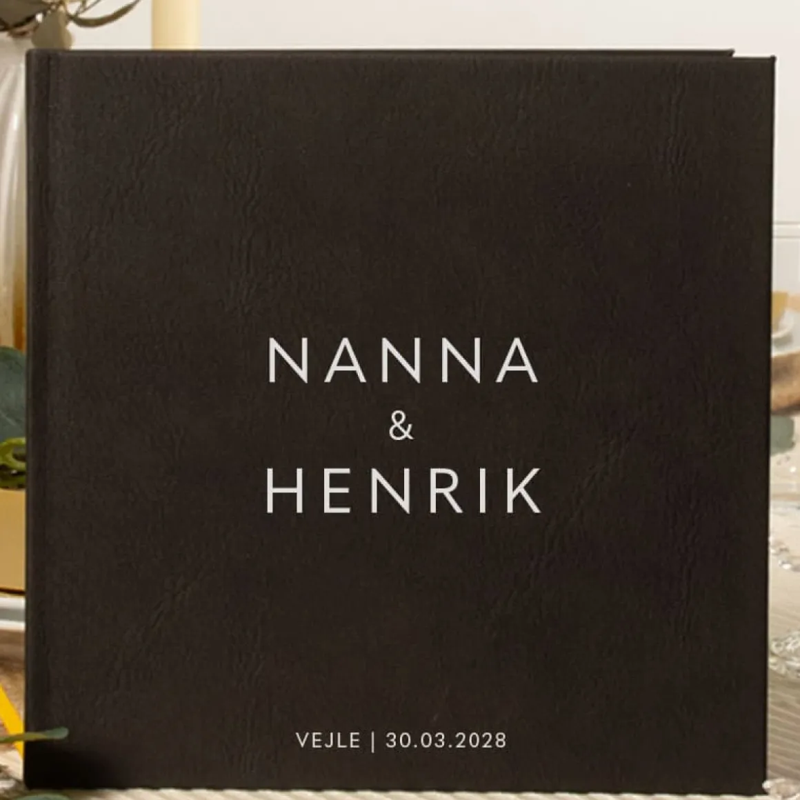 Personaliseret Gæstebog Kunstlæder
