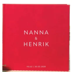 Personaliseret Gæstebog Kunstlæder