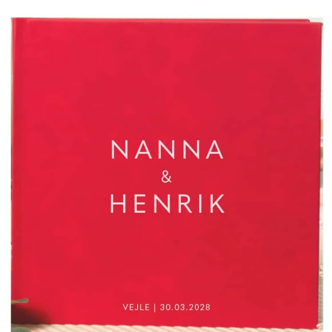 Personaliseret Gæstebog Kunstlæder