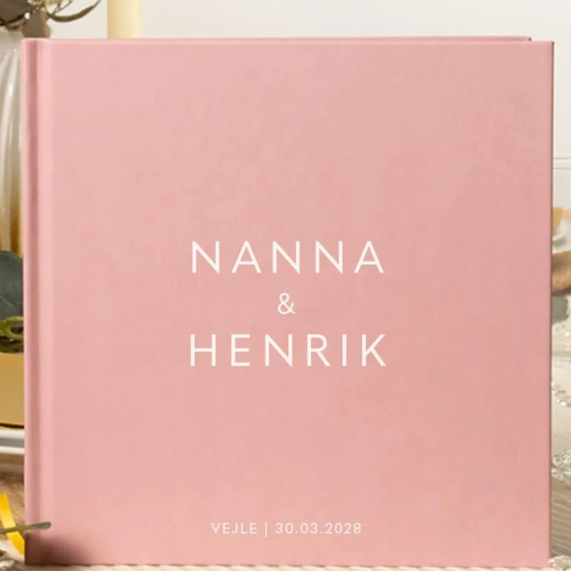 Personaliseret Gæstebog Kunstlæder