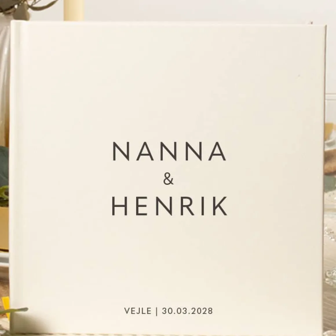 Personaliseret Gæstebog Kunstlæder