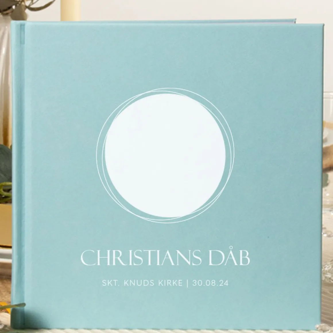Personlig Dåbsgæstebog Cherished Circles