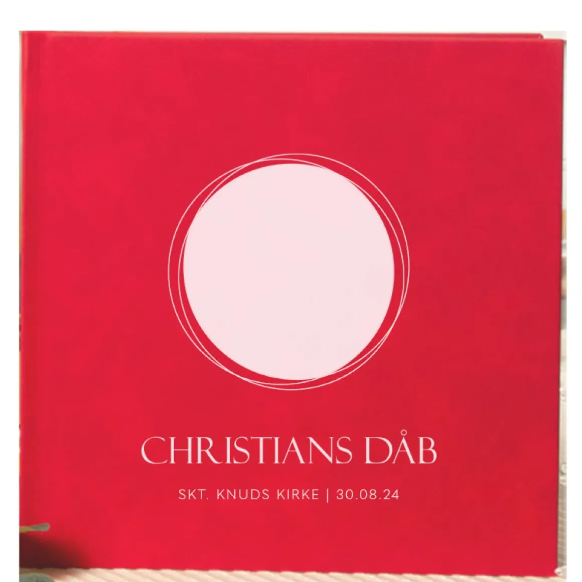 Personlig Dåbsgæstebog Cherished Circles