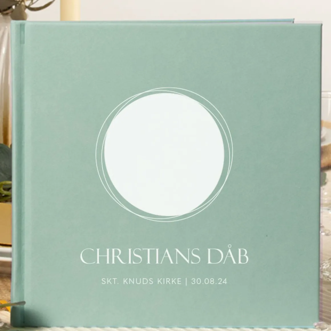 Personlig Dåbsgæstebog Cherished Circles