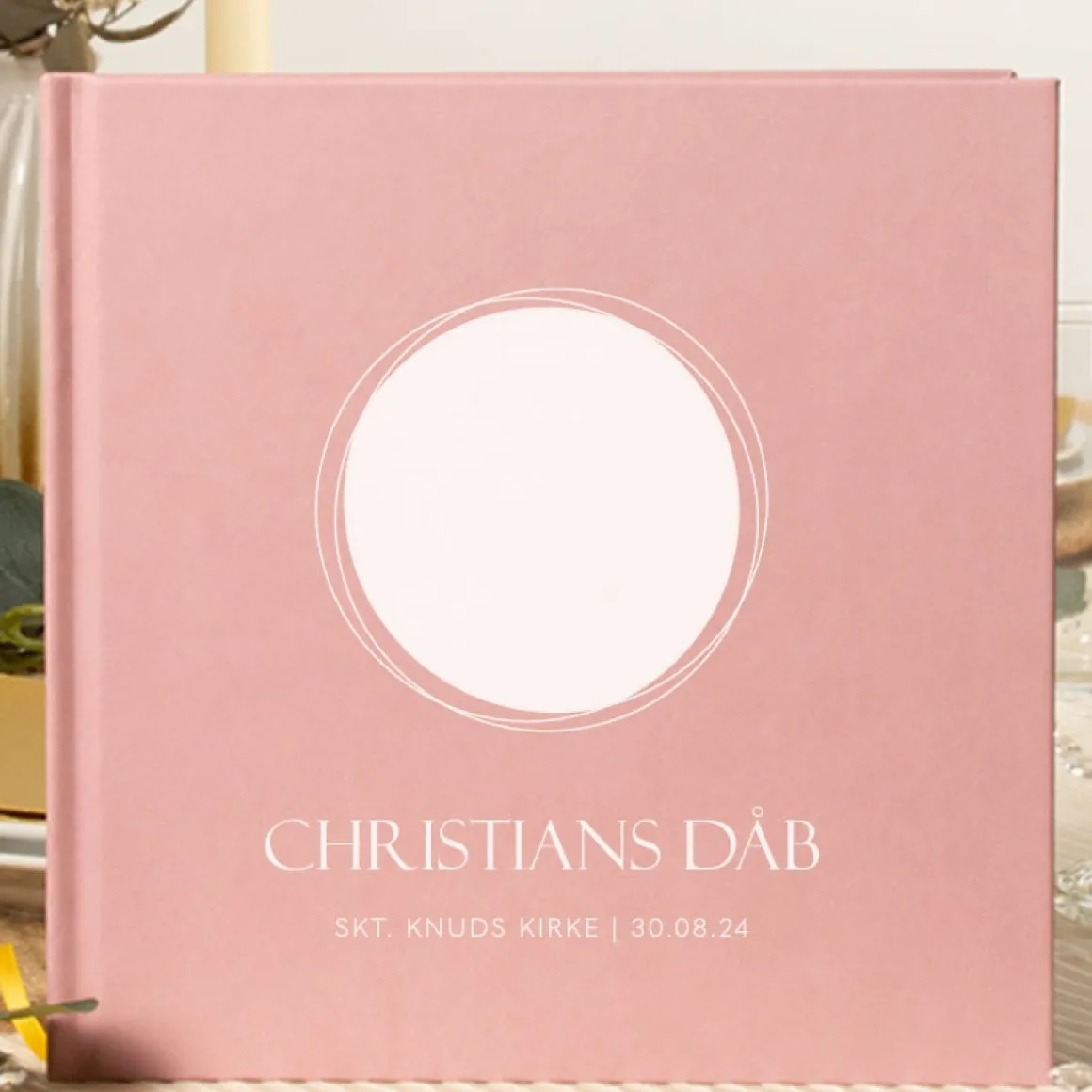 Personlig Dåbsgæstebog Cherished Circles