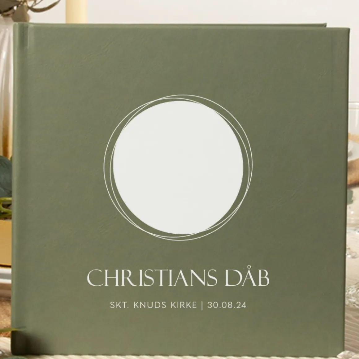 Personlig Dåbsgæstebog Cherished Circles