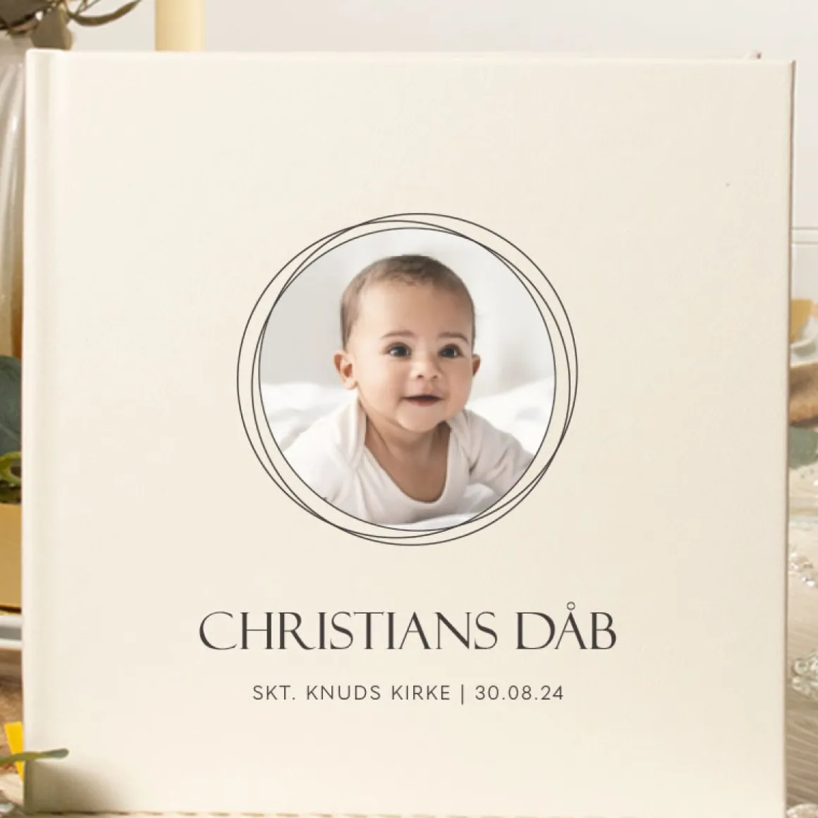 Personlig Dåbsgæstebog Cherished Circles