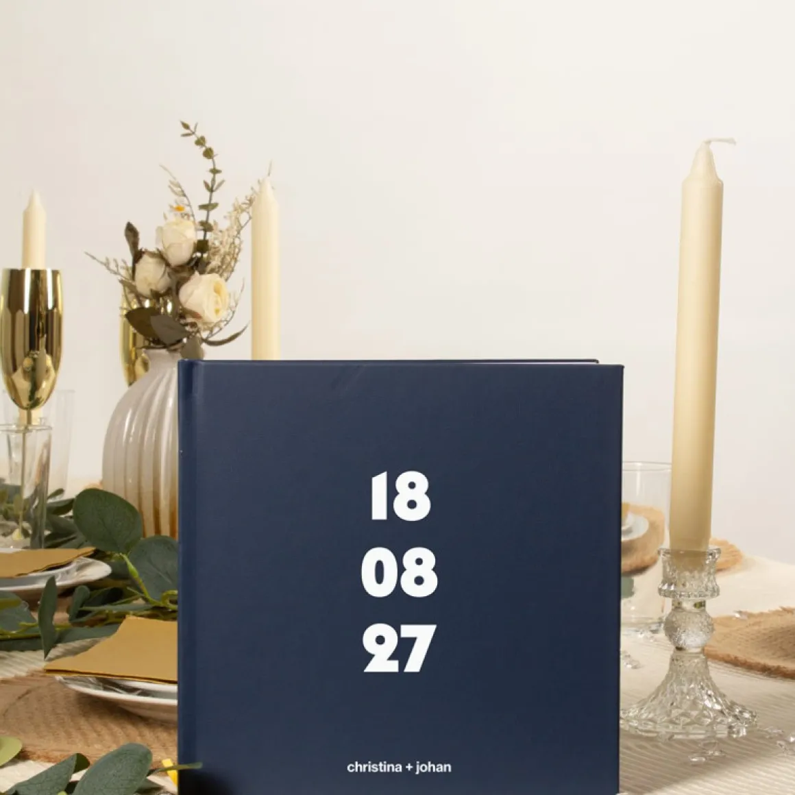 Personlig Gæstebog Elegant Minimalisme