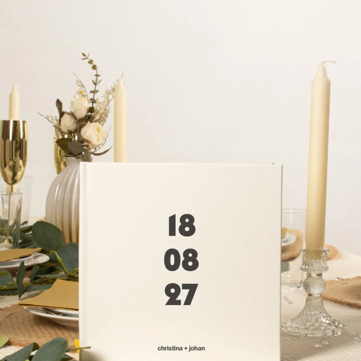 Personlig Gæstebog Elegant Minimalisme