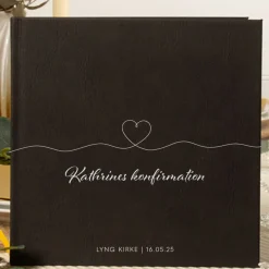 Personlig Konfirmationsgæstebog Heartline