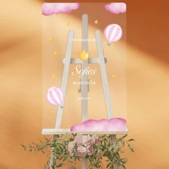 Personligt Velkomstskilt Pastel Pink