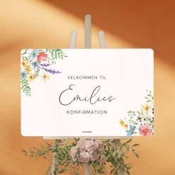 Personligt Velkomstskilt Wildflower