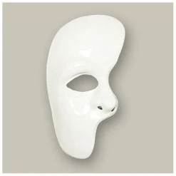 Phantom Halvmaske Hvid
