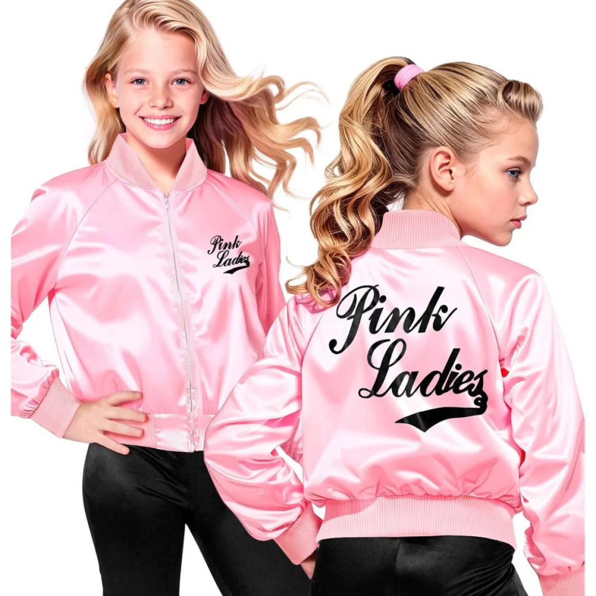 Pink Ladies Satinjakke