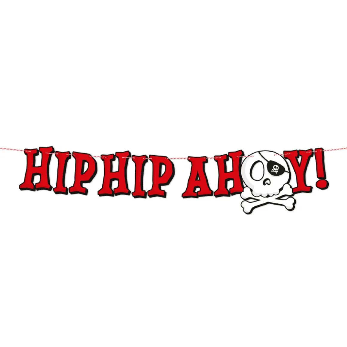 Pirat Hip Hip Ahoy Banner