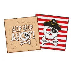 Pirat Hip Hip Ahoy Servietter