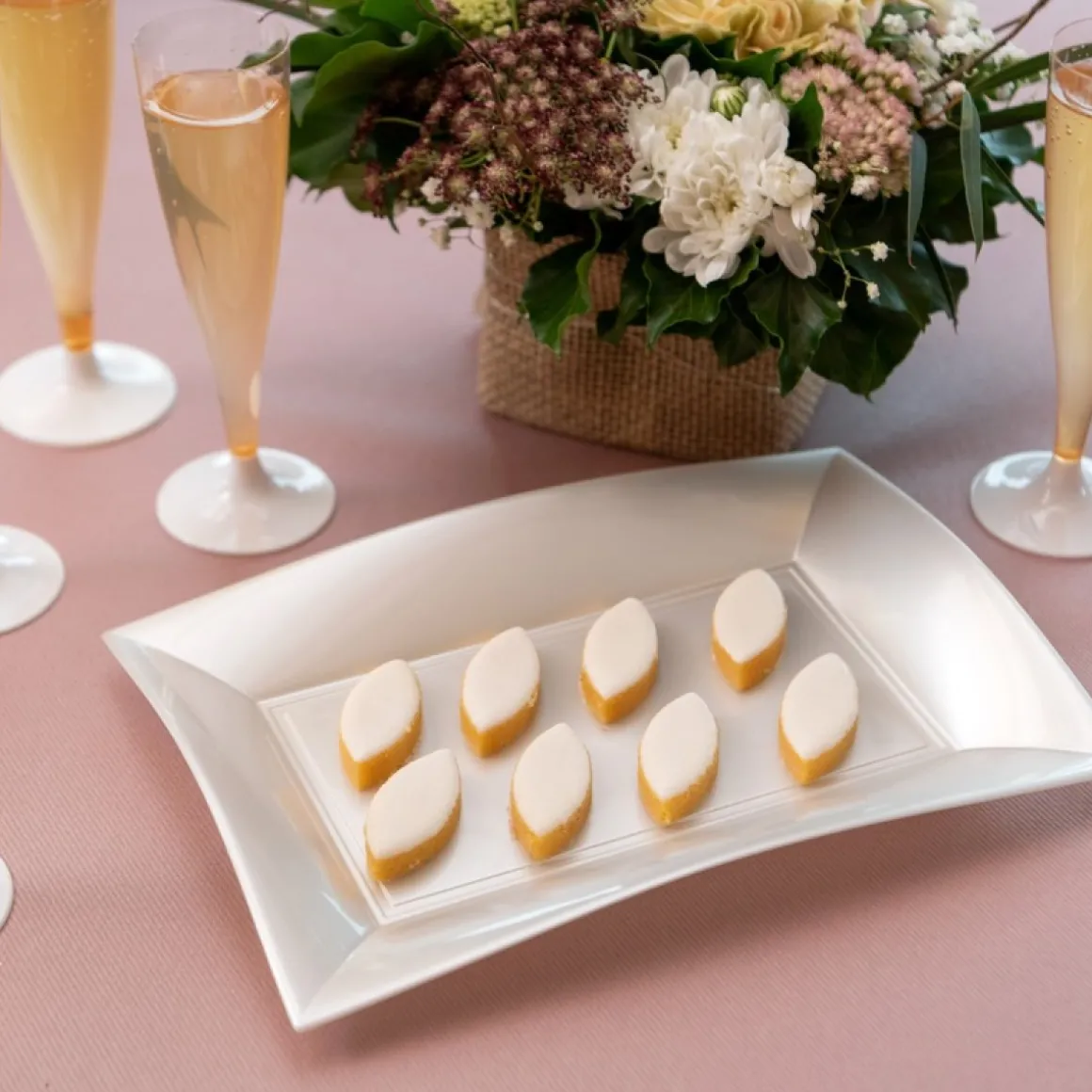 Plast Champagneglas Mintgrøn