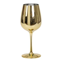 Plastik Vinglas Guld