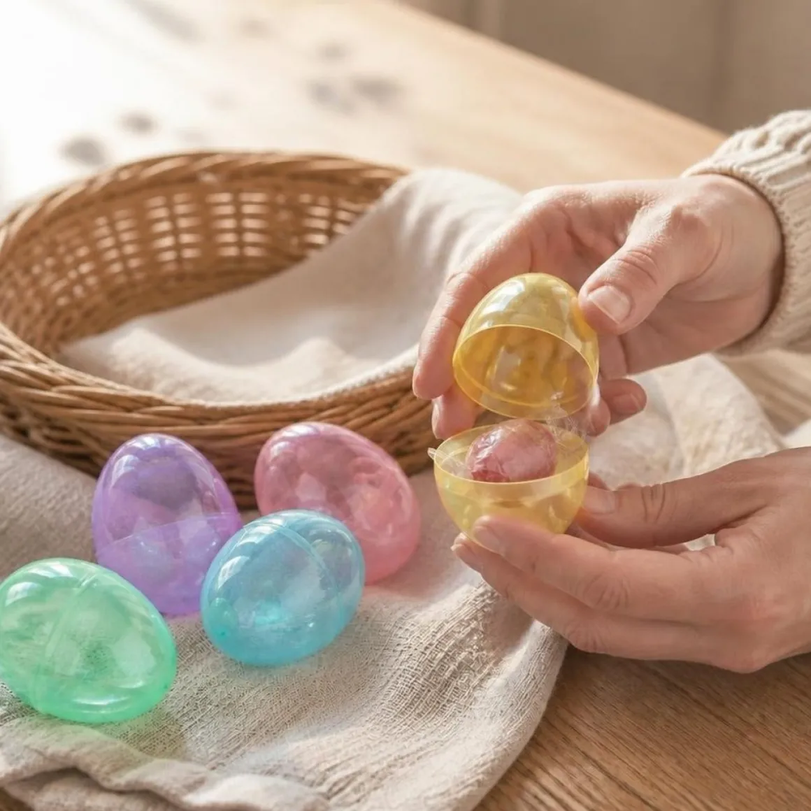 Plast Påskeæg Pastel