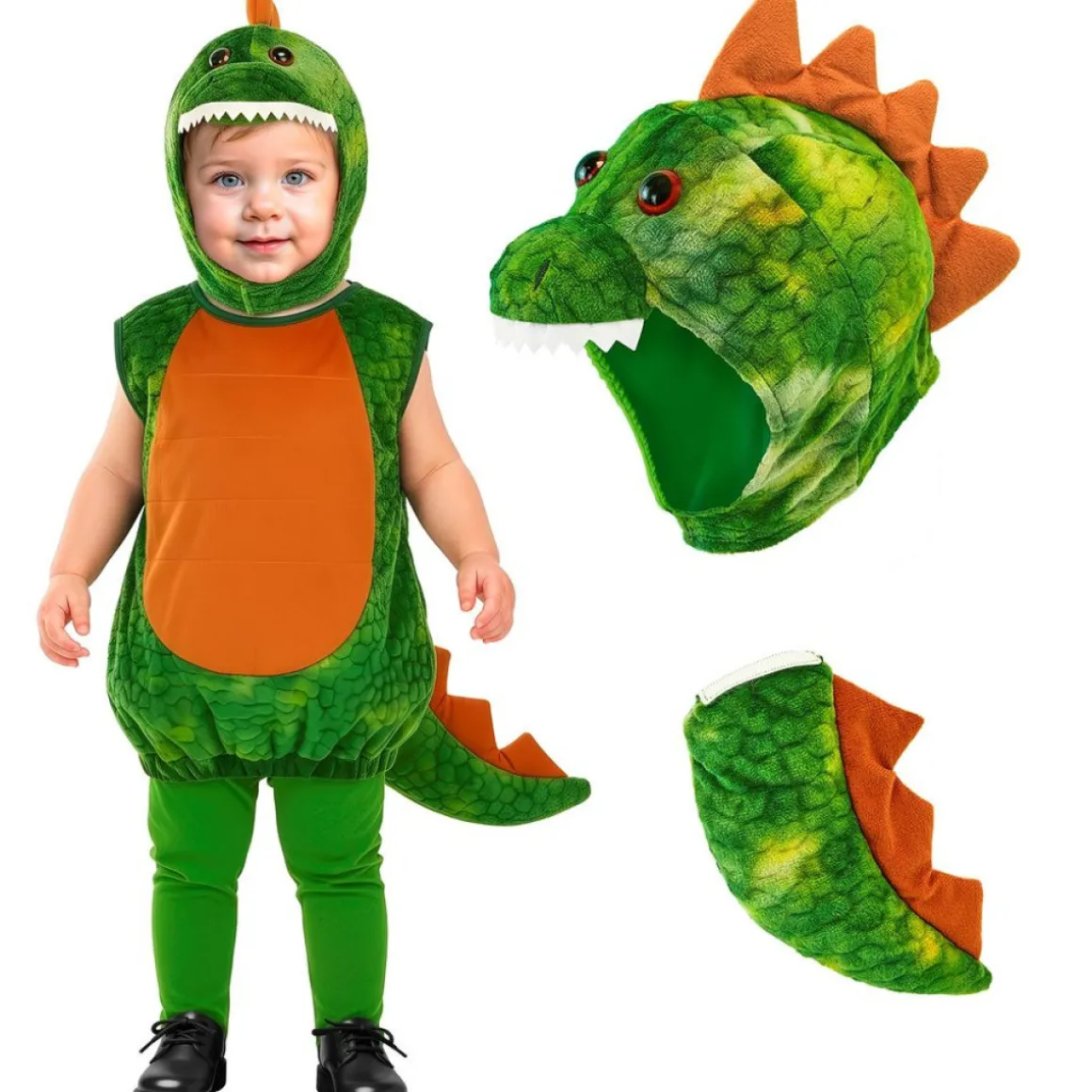 Plys Dinosaur Børnekostume