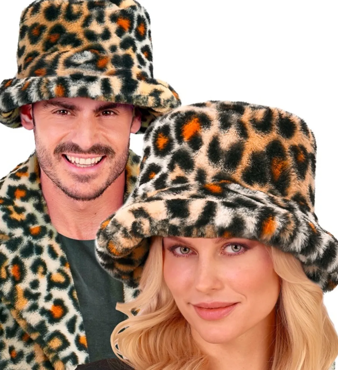Plys Leopard Bøllehat