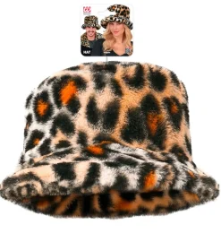 Plys Leopard Bøllehat