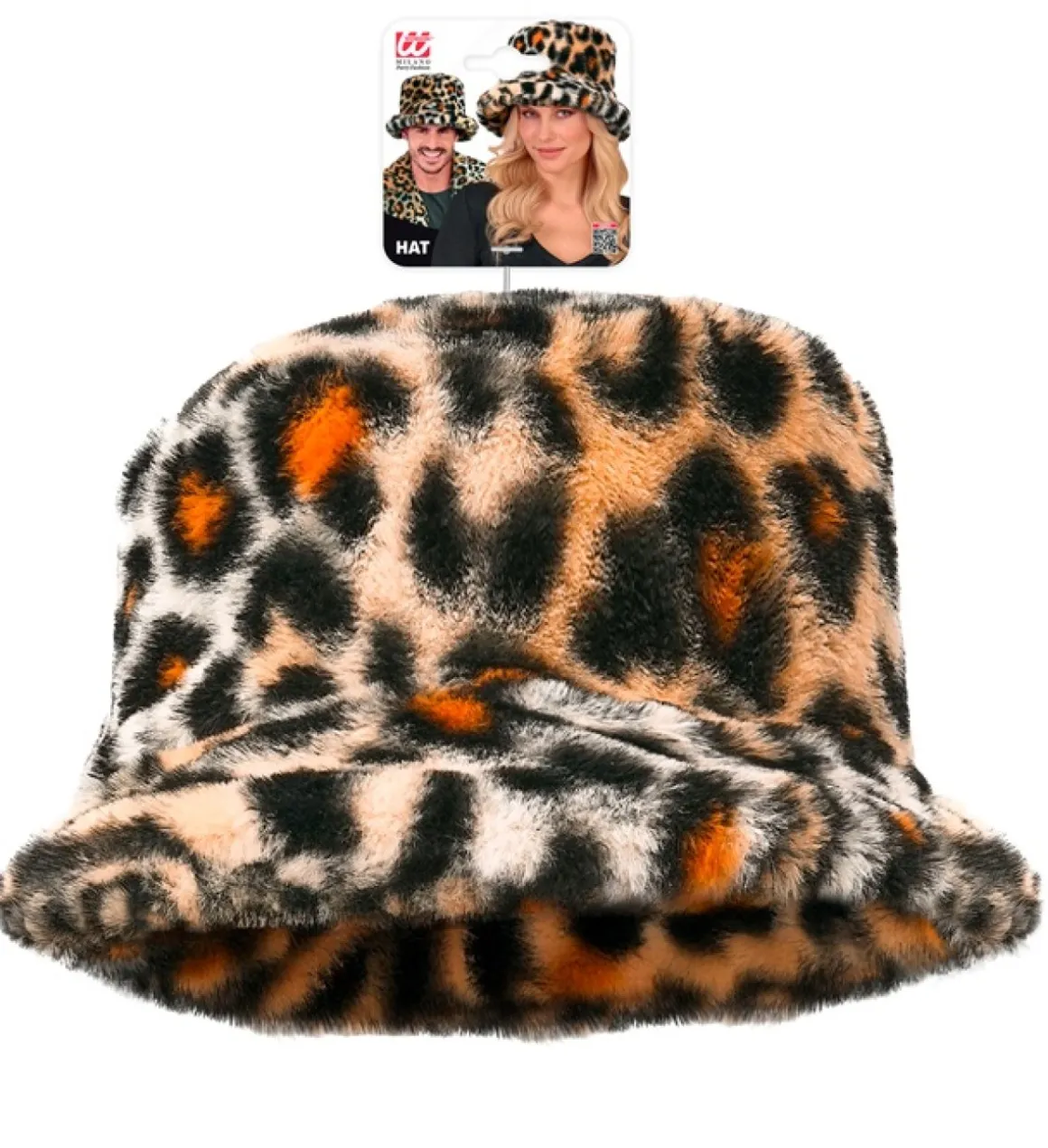 Plys Leopard Bøllehat