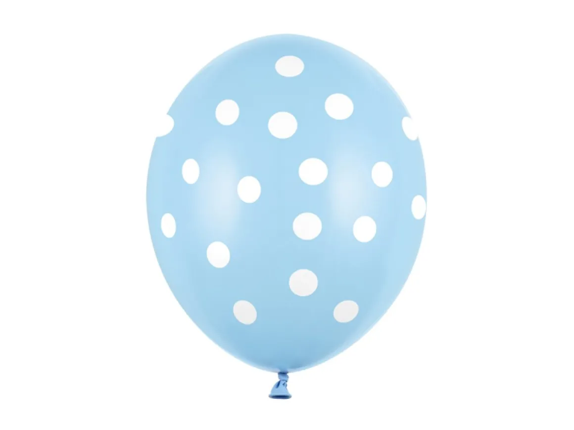 Prikkede Balloner Lyseblå