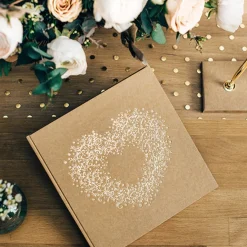 Prikket Organza Bordløber Guld