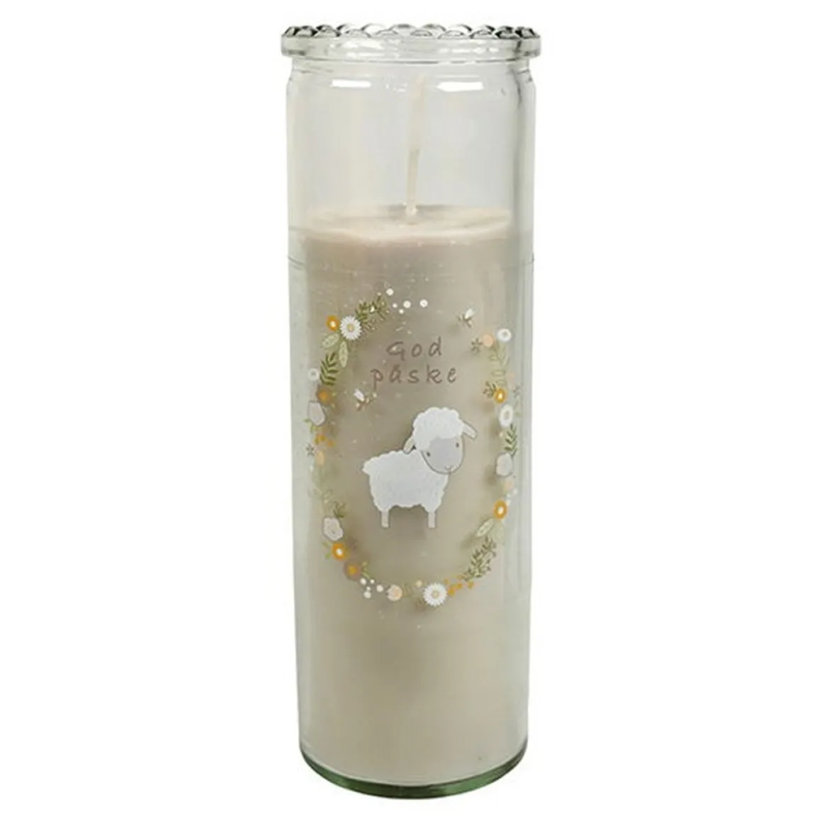 Påskelys I Glas Beige