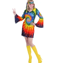 Psykedelisk Hippiekjole Kostume