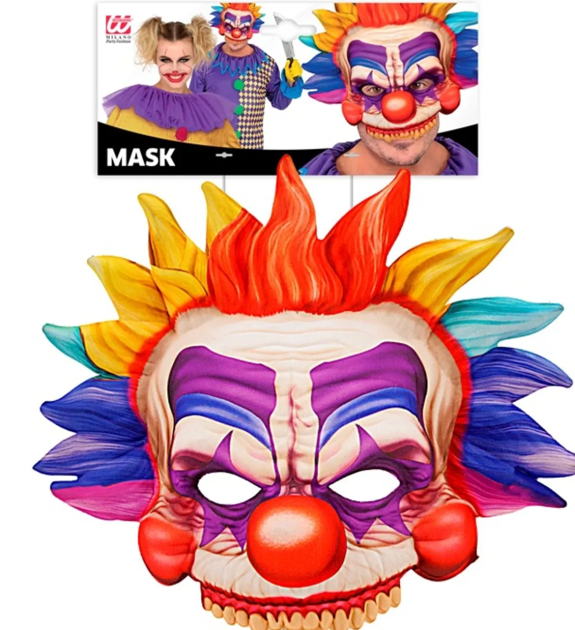 Psykopat Klovn Maske Regnbue
