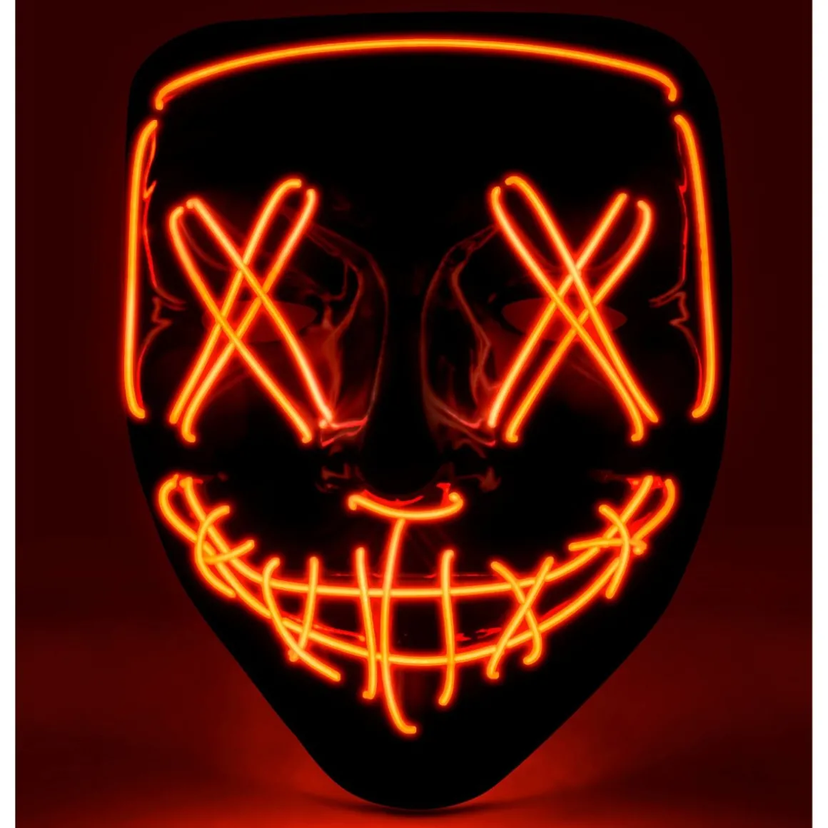 Purge LED Maske Rød