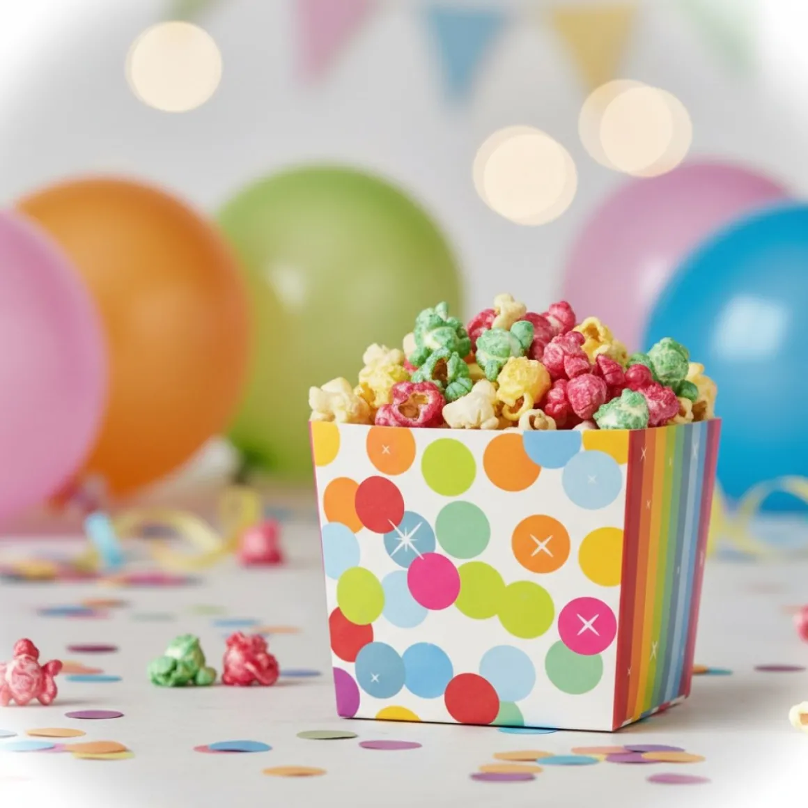 Rainbow Birthday Snackbægre