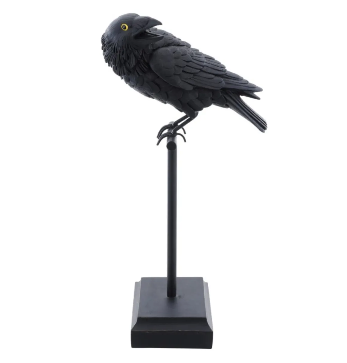 Ravn Skulptur Sort